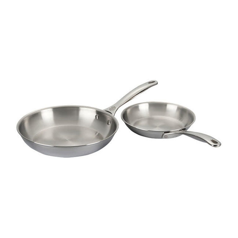 Le Creuset S/S 2 Pc Fry Pan  8 and 10 DC