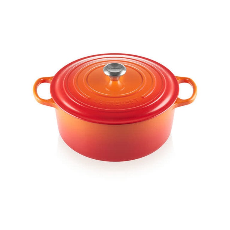 Le Creuset Signature 9-Qt. Round Marseille Blue Enameled Cast Iron Dutch  Oven with Lid + Reviews