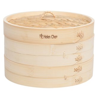 10in Bamboo Steamer 3 Pc Set 10in Bamboo Steamer 3 Pc Set