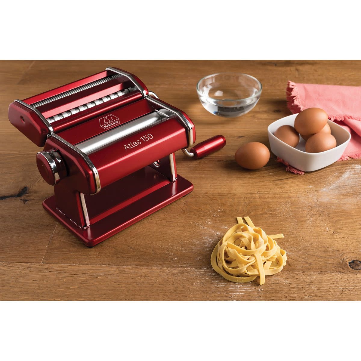 Atlas 150 Pasta Machine Red - Creative Kitchen Fargo