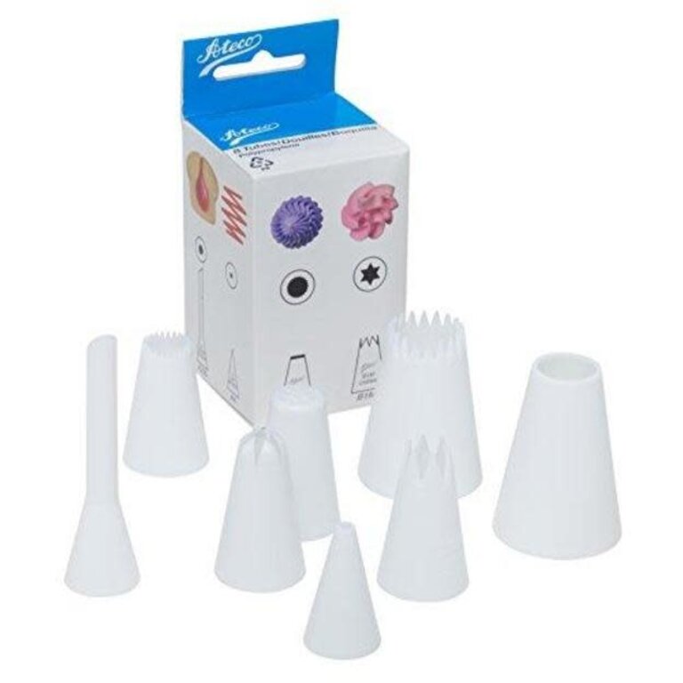 8 Pc Plastic Decorating Tube Set