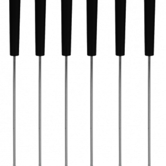 Black Handle Fondue Forks / Set Of 6 DC Black Handle Fondue Forks / Set Of 6 DC