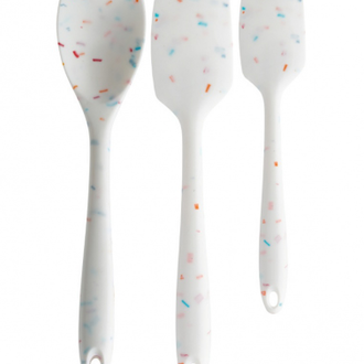 St/3 Silicone Spatulas Confetti St/3 Silicone Spatulas Confetti