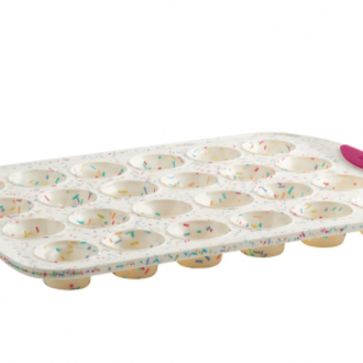 White Confetti 24 count Mini Muffin Pan White Confetti 24 count Mini Muffin Pan
