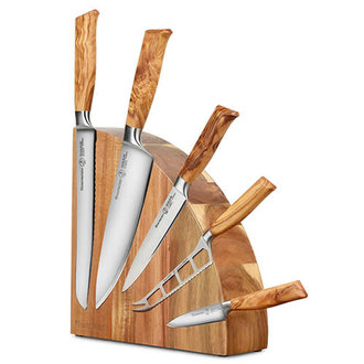 Messermeister Oliva Elite 6 Pc Magnet Block Knife Set Messermeister Oliva Elite 6 Pc Magnet Block Knife Set