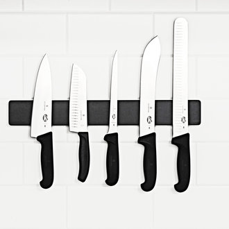Next Level Magnetic Knife Block Acacia with Light - Creative Kitchen Fargo