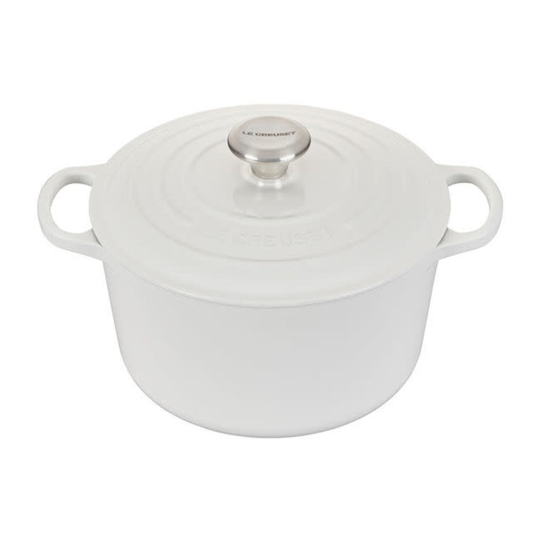 Le Creuset 3.5-Quart Signature Cast Iron Round Dutch Oven - White