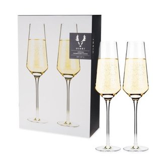 Viski Angled Champagne Flutes Set Of 2 Viski Angled Champagne Flutes Set Of 2