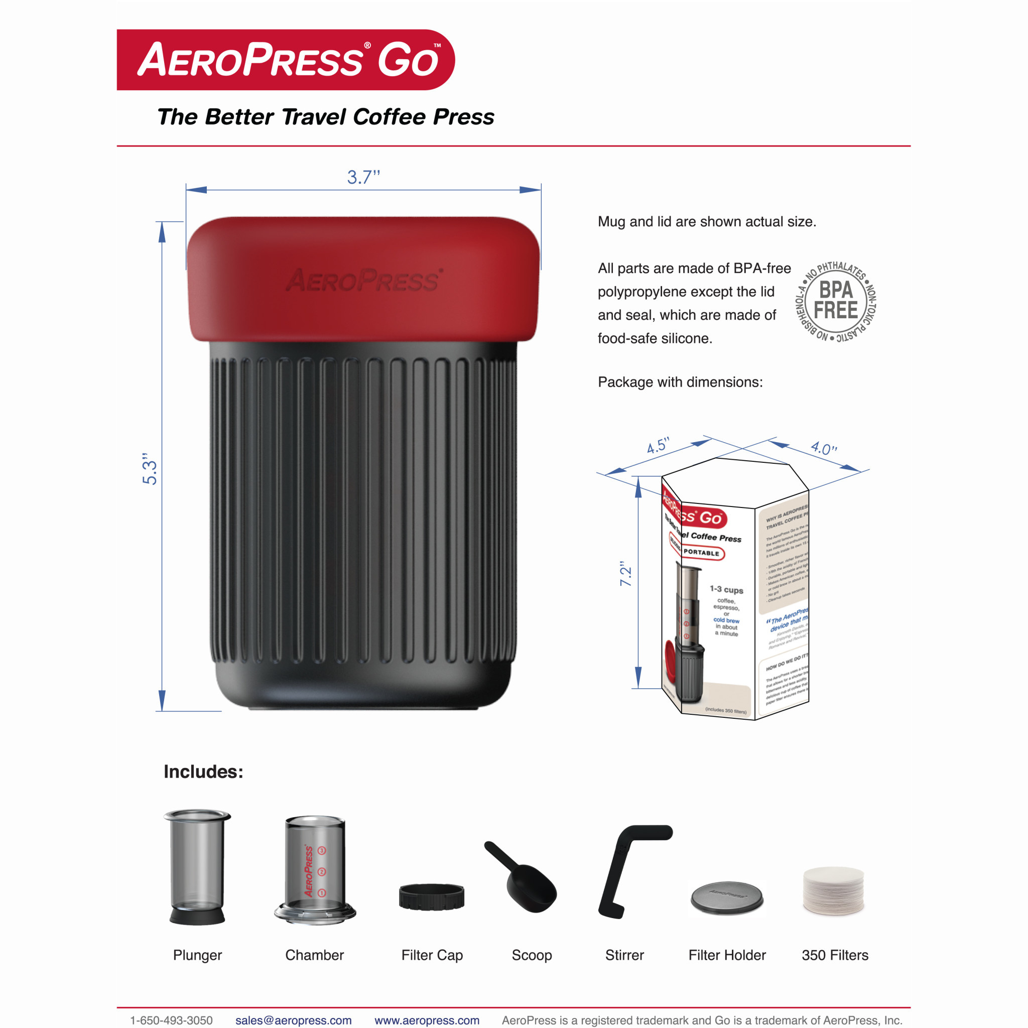 Aeropress Go Travel Coffee Press