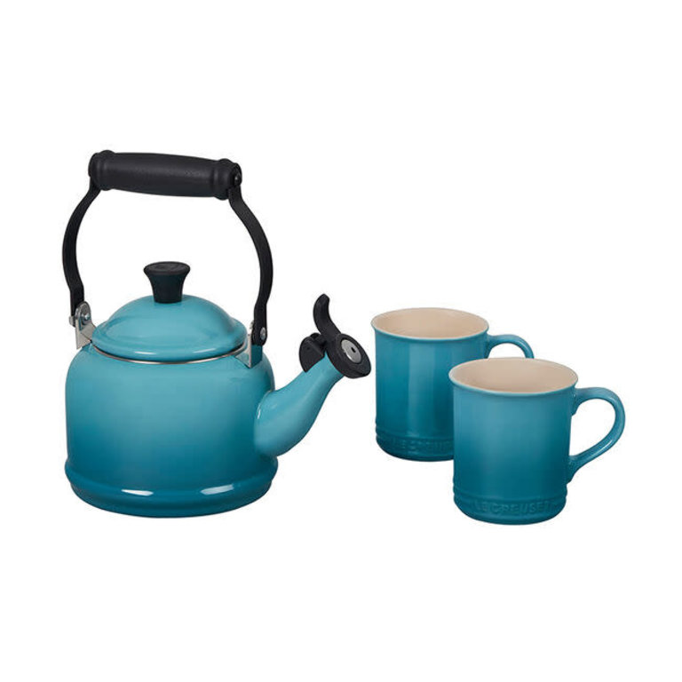 Le Creuset Demi Kettle and 2 Mug Set