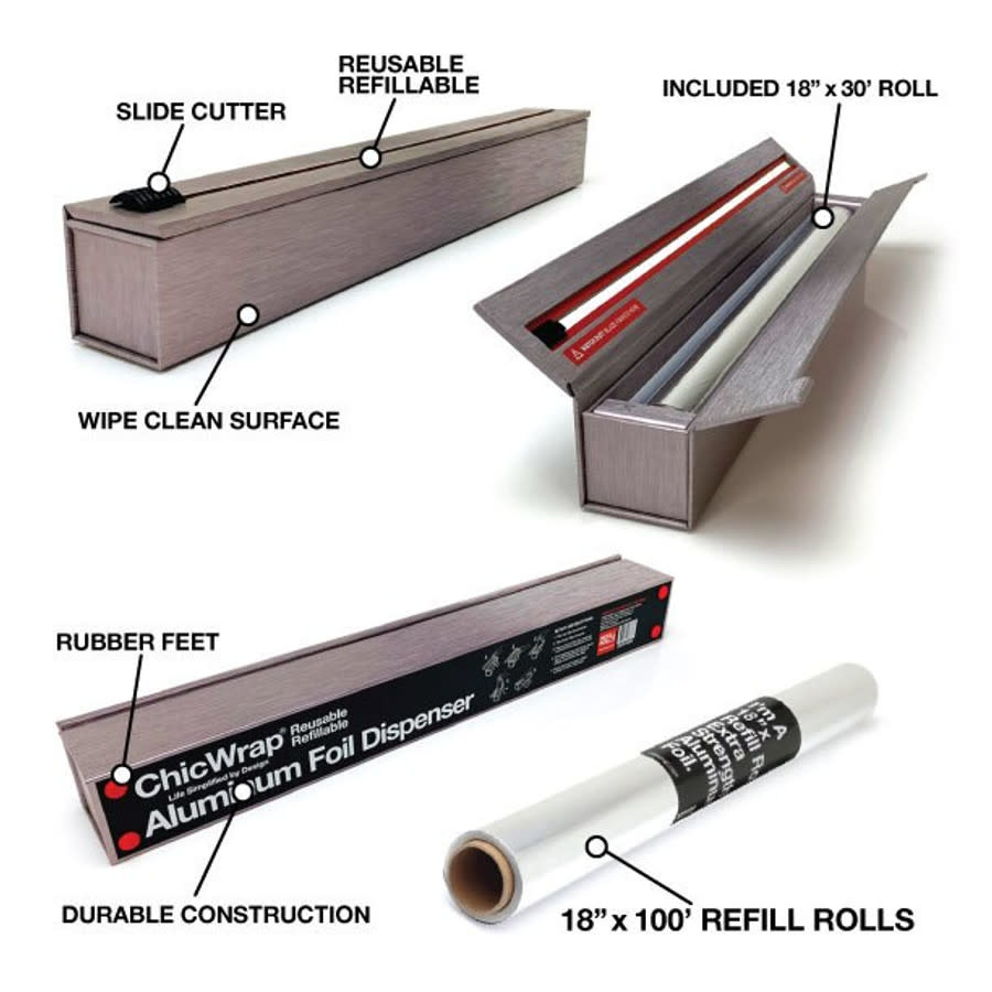 Refill Roll Professional Grade Aluminum Foil 18x100