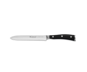 Wusthof Classic Ikon Black Utility Knife 16cm