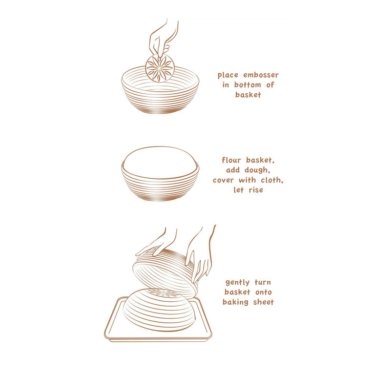 Proofing Basket and Embosser