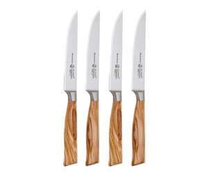 Messermeister Oliva Elite 4 Piece Fine Edge Steak Knife Set