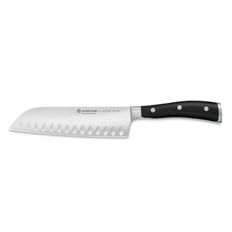 Wusthof Ikon Santoku Knife hollow Edge 7 inch Wusthof Ikon Santoku Knife hollow Edge 7 inch