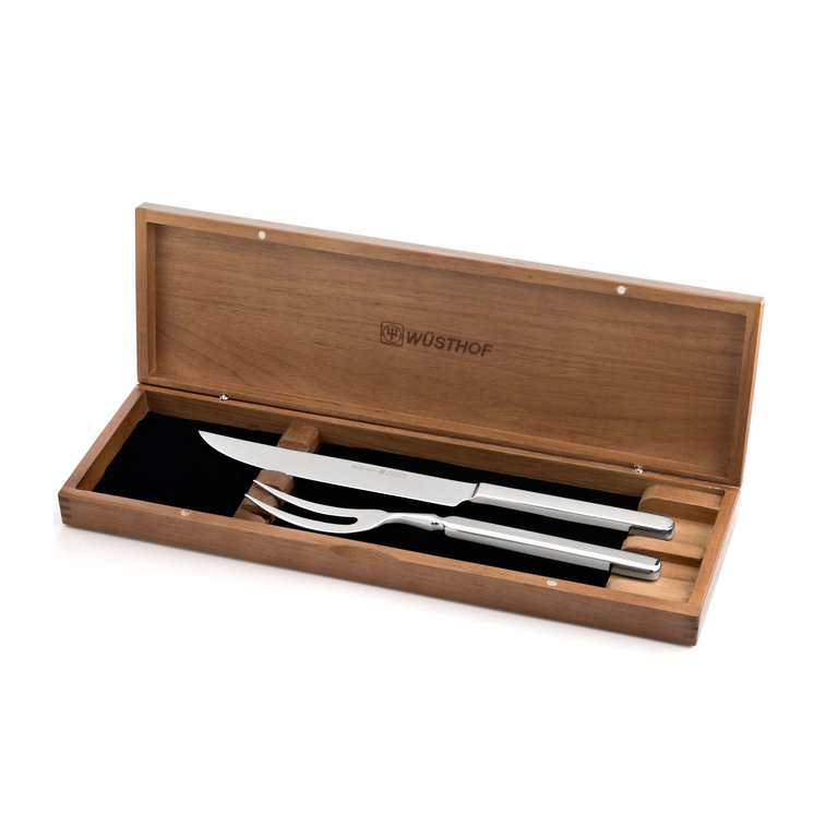 Wusthof Stainless Steel Walnut Carving Set 2 pc DC