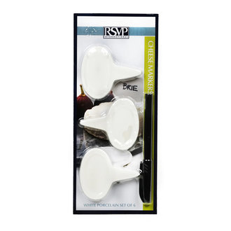 RSVP Porcelain Cheese Labels DC RSVP Porcelain Cheese Labels DC