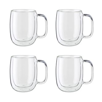 Zwilling Double Walled 12 oz Coffee Mugs Set Of 4 Zwilling Double Walled 12 oz Coffee Mugs Set Of 4