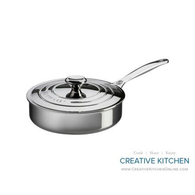 LE CREUSET 3QT SAUTE WITH LID S/S - Creative Kitchen Fargo