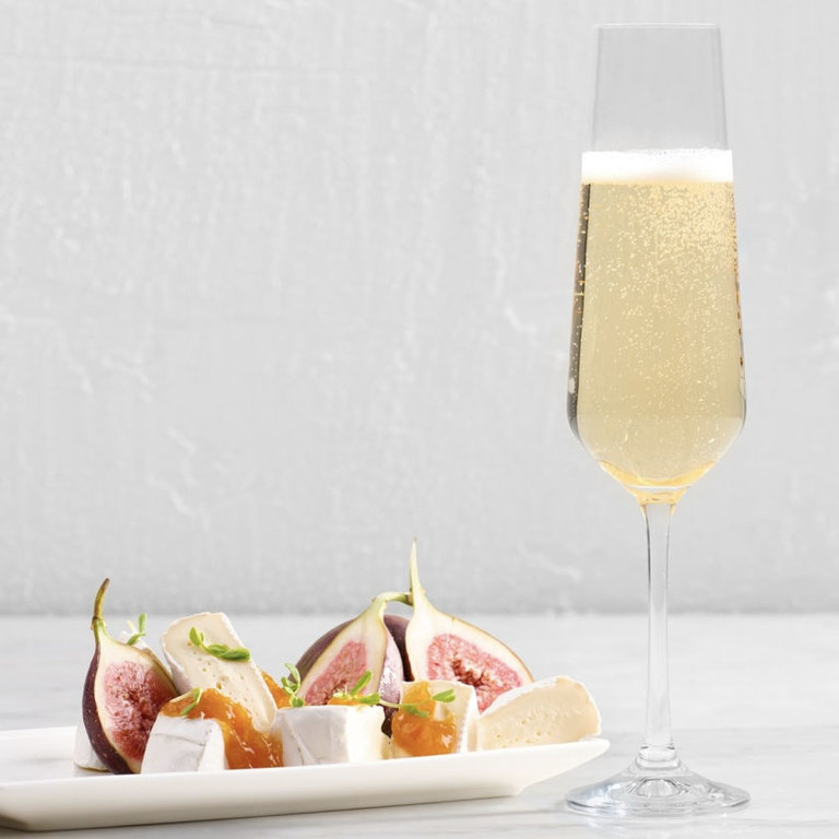 Gala Champagne Flute Glasses Set Of 4 7 oz IA-OLO