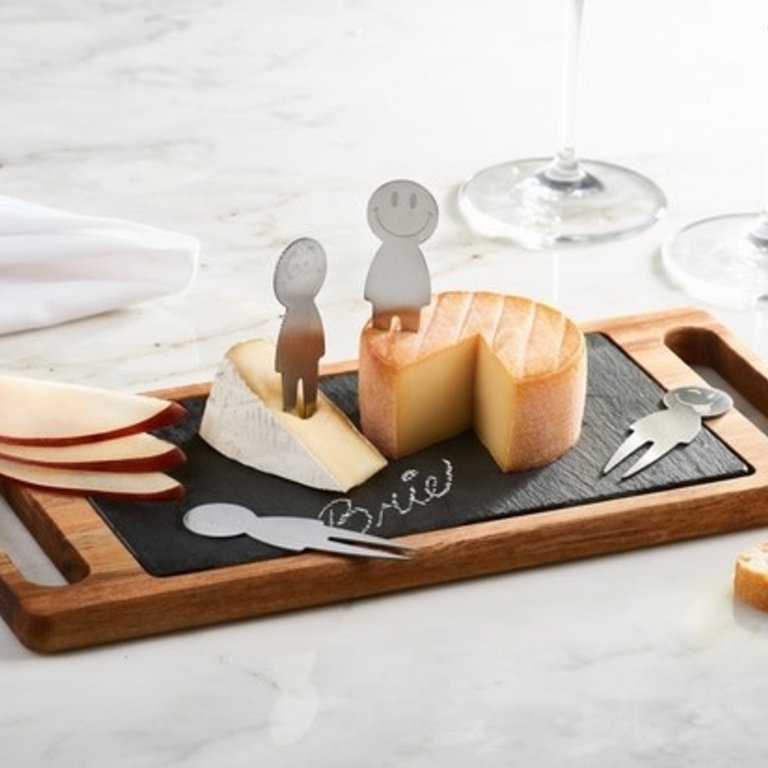 Smiley Cheese Board 6 PC Set