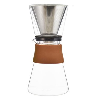GROSCHE Coffee Dripper Amsterdam w/ Double Walled Glass Top GROSCHE Coffee Dripper Amsterdam w/ Double Walled Glass Top