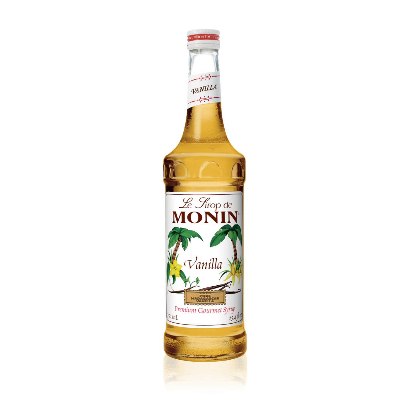Monin White Chocolate Syrup Bottle - 750ml