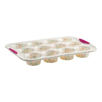White Confetti 12 count Muffin Pan White Confetti 12 count Muffin Pan