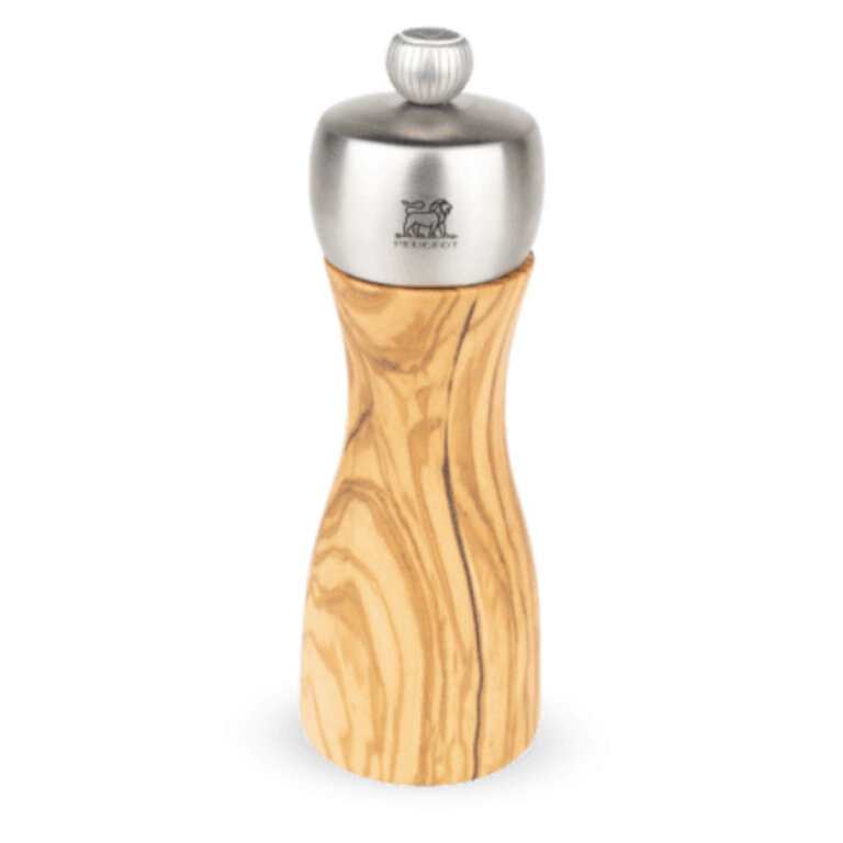 Peugeot Fidji Salt Mill Olive Wood 6 in IA