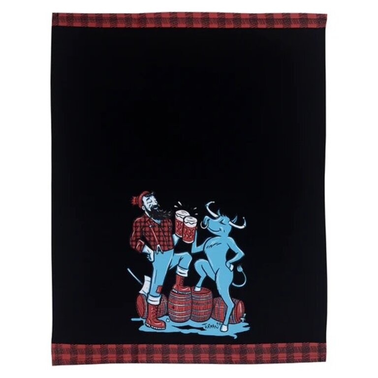 Paul And Babe Cheers Tea Towel