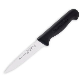 Messermeister 4.5 inch Serrated Tomato Knife with Sheath - Black