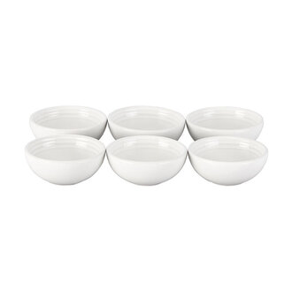Le Creuset White Pinch Bowl Set Of 6 Le Creuset White Pinch Bowl Set Of 6