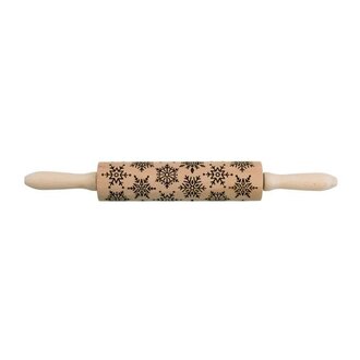 Snowflake Embossed Rolling Pin