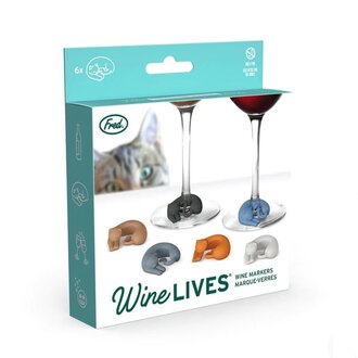 Wine Lives Kitty Wine Markers Wine Lives Kitty Wine Markers