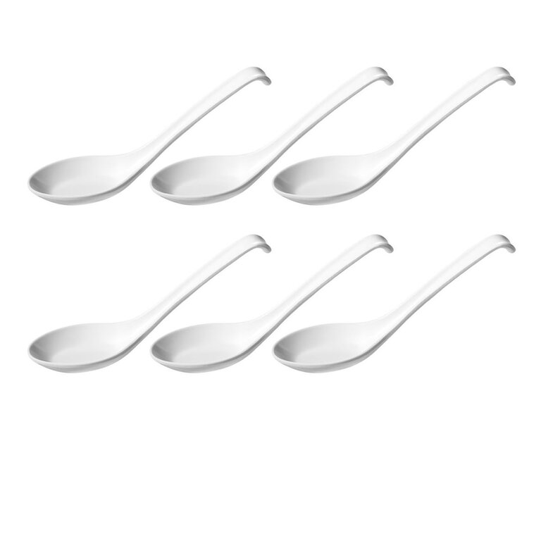 Melamine Asian Soup Spoon Set/6