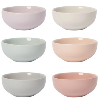 Danica Now Designs Solid Color Pinch Bowl Set/6 Danica Now Designs Solid Color Pinch Bowl Set/6