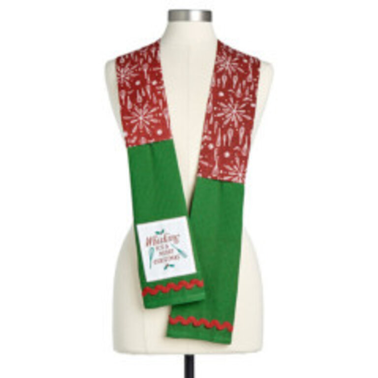 Christmas - Snowflake Boa Cotton Holiday Kitchen Towel