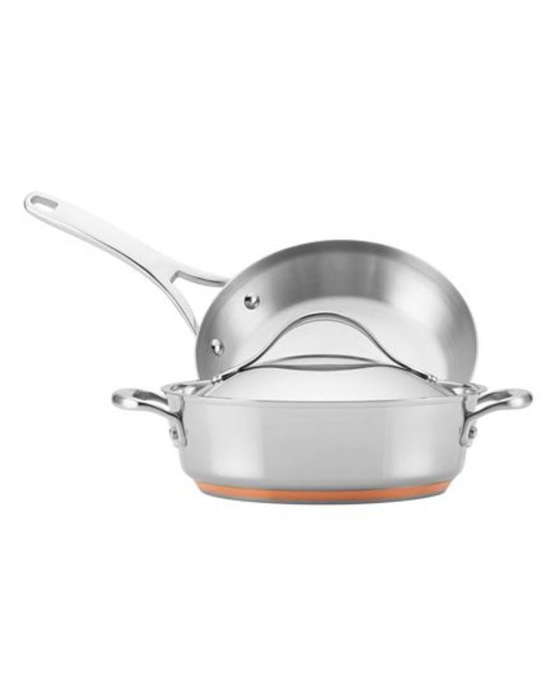 Nouvelle Copper Stainless Steel 3 Piece Set Anolon Creative Anolon Copper Stainless Steel 3 Piece Cookware Set