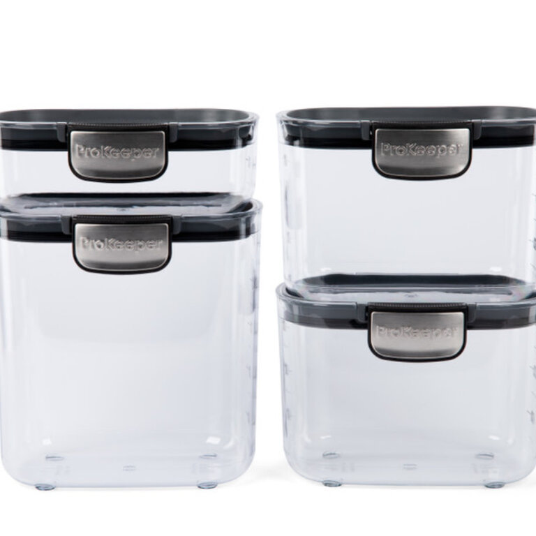 4 Piece Modular ProKeeper+ Storage Container Set