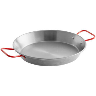 11 Polished Carbon Steel Paella Pan 11 Polished Carbon Steel Paella Pan