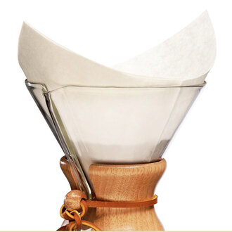 Prefolded Square Filters Natural 100 Pk