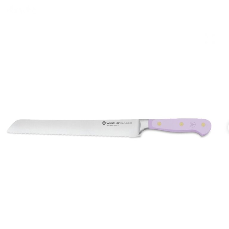 Wusthof Classic Color Double Serrated Bread Knife 9 in - Purple Yam
