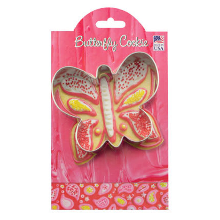 CARDED Animal Shape Cookie Cutter Butterfly