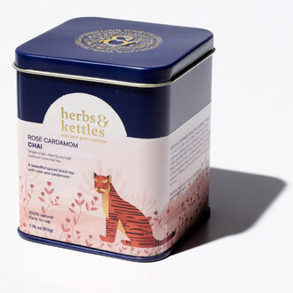 Herbs and Kettles Chai Loose Leaf Tea Rose Cardamom Herbs and Kettles Chai Loose Leaf Tea Rose Cardamom