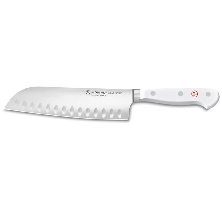 Wusthof Classic  Santoku, White, 7 in