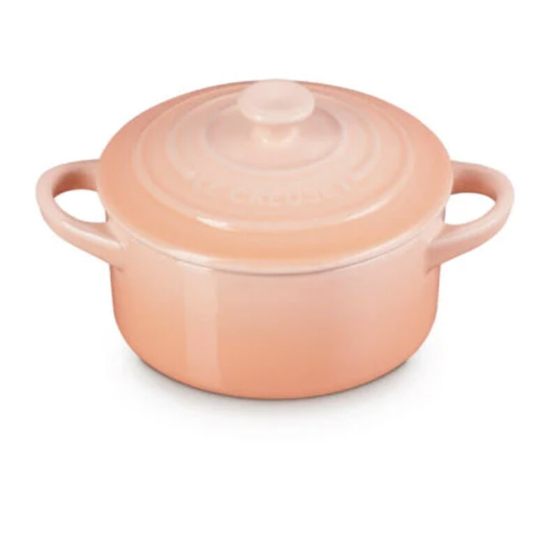 Le Creuset Mini Round Stoneware Cocotte 8 oz Peche