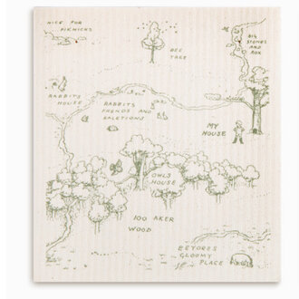 Demdaco Swedish Dish Cloth Pooh New Adventures