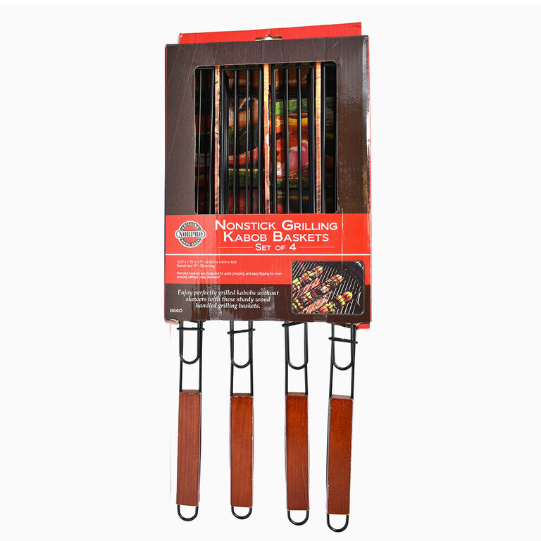Norpro N/S Grilling Kabob Baskets Set of 4