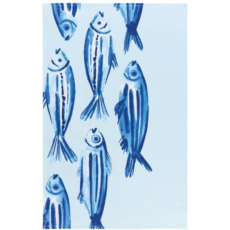 Danica Printed Terry Dishtowel Aveiro Fish