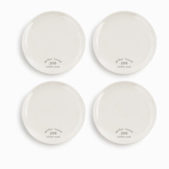 Demdaco Gather 'round Appetizer Plates Set Of 4 Demdaco Gather 'round Appetizer Plates Set Of 4